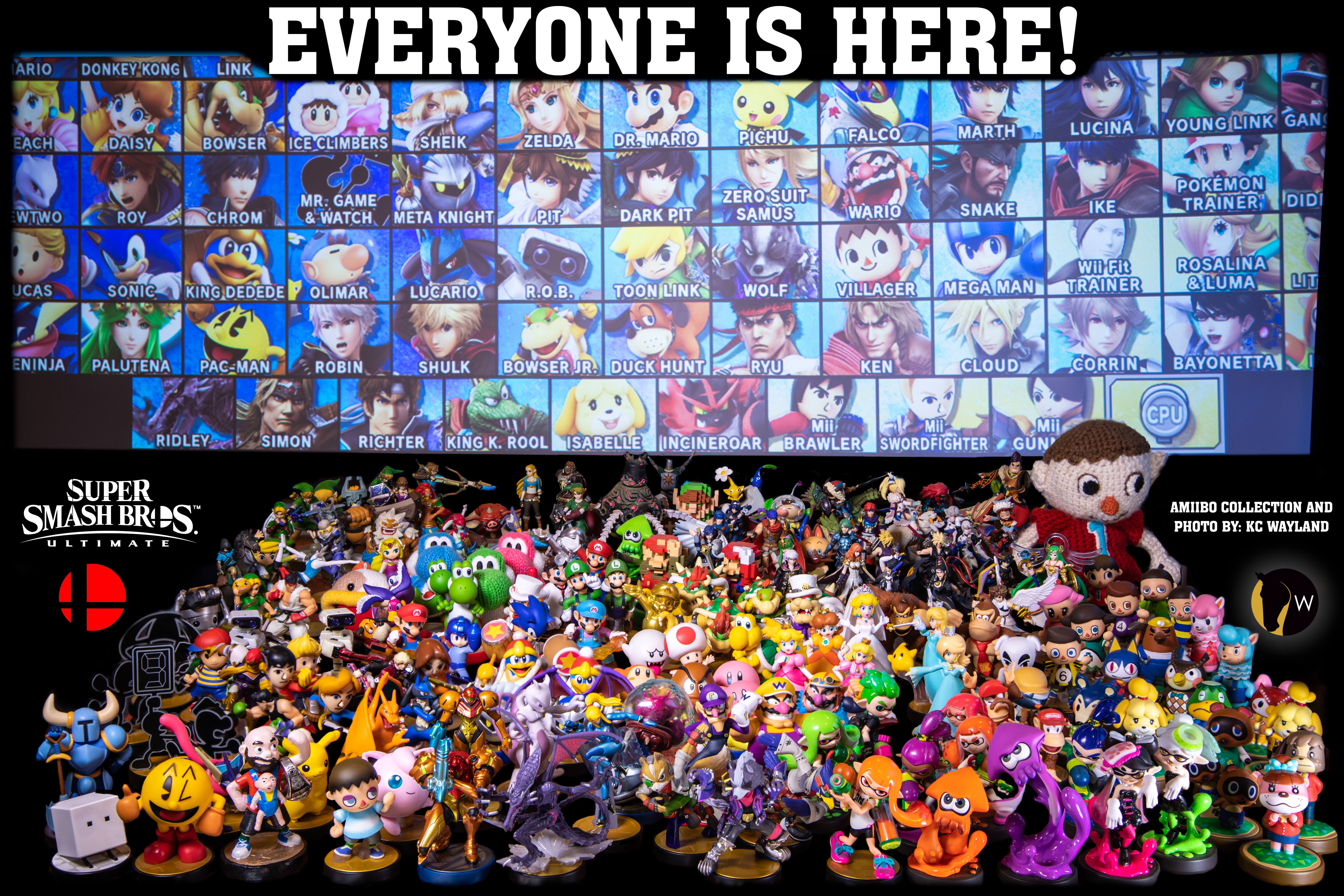 Everyone Here! Super Smash Bros Ultimate Amiibo Welcome - Kc Wayland